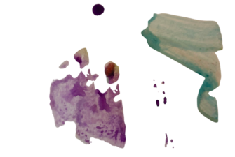 Watermelon painting purple and green