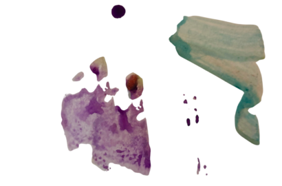 Watermelon painting purple and green